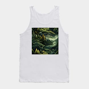 Fantasy Landscapes Forest Pattern 4 Tank Top